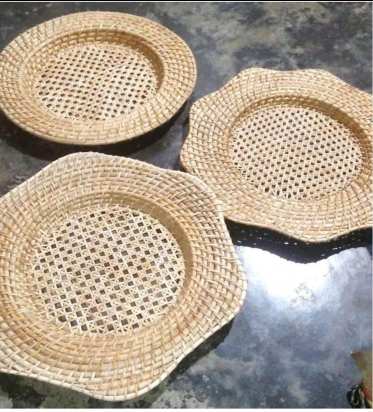 Cane Round Platter